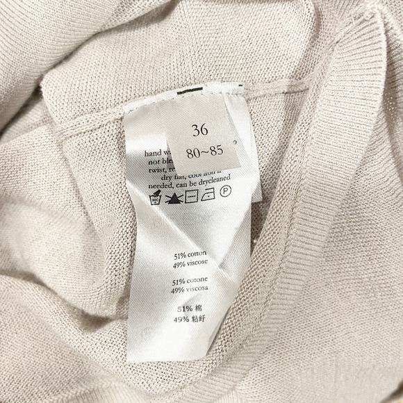 Anagram 2 Piece Belted Cardigan Sweater & Tank Beige Tan Women's Size XS - Picture 8 of 12